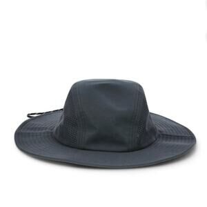 Ozark Trail Mens Outdoor SunHat Charcoal Gray Adjustable Vent Chin Strap NWT S/M